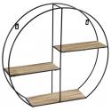 Wallhanger Iverness Round L 50x15x45 cm zwart industrieel wandrek